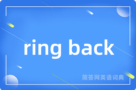 ring back