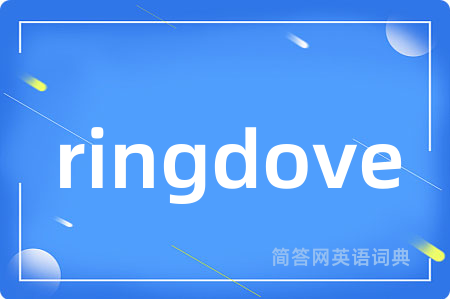 ringdove是什么意思,ringdove的中文翻译 ringdove
