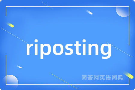 riposting