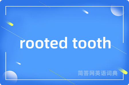 rooted tooth