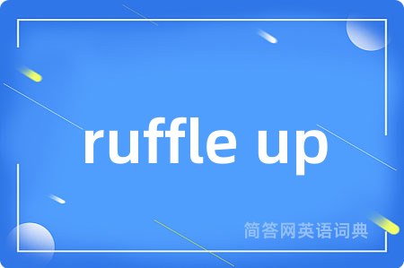 ruffle up是什么意思,ruffle up的中文翻译 ruffle up