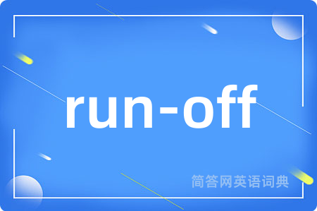 run-off