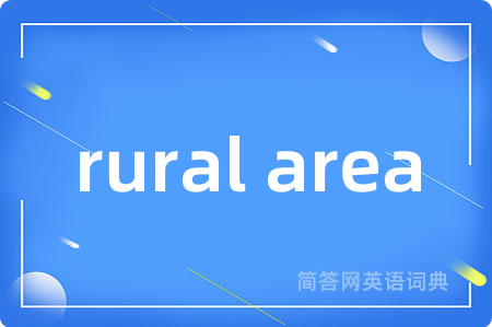 rural area