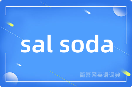 sal soda是什么意思,sal soda的中文翻译 sal soda