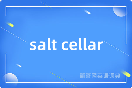 salt cellar是什么意思,salt cellar的中文翻译 salt cellar