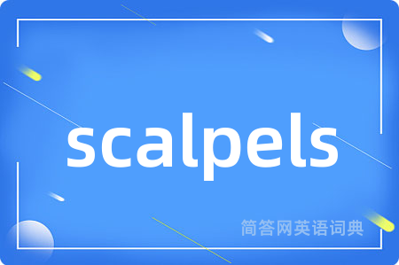scalpels是什么意思,scalpels的中文翻译 scalpels