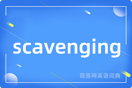 scavenging是什么意思,scavenging的中文翻译 scavenging