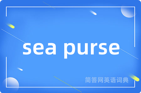 sea purse是什么意思,sea purse的中文翻译 sea purse