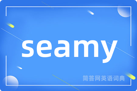 seamy是什么意思,seamy的中文翻译 seamy