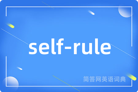 self-rule