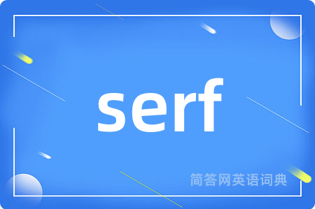 serf是什么意思,serf的中文翻译 serf
