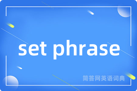 set phrase