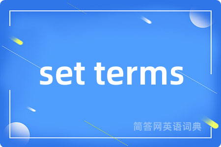 set terms