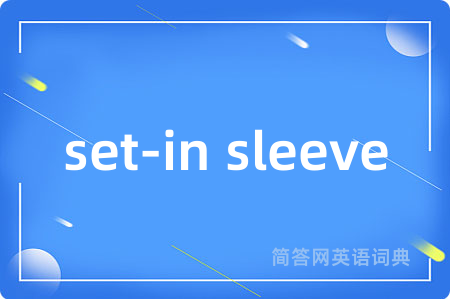 set-in sleeve是什么意思,set-in sleeve的中文翻译 set-in sleeve