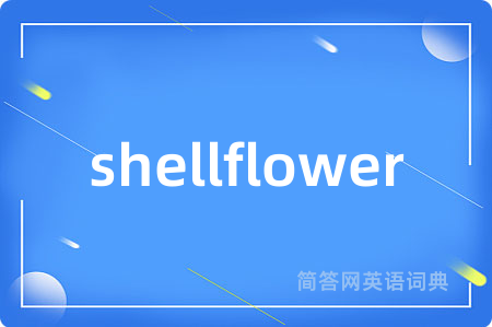 shellflower是什么意思,shellflower的中文翻译 shellflower