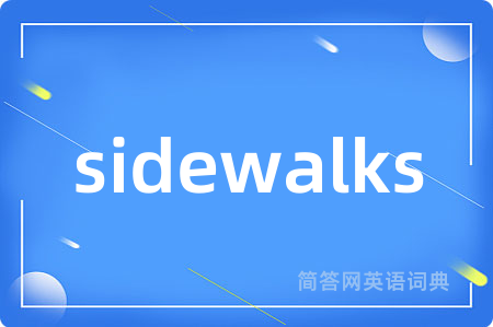 sidewalks