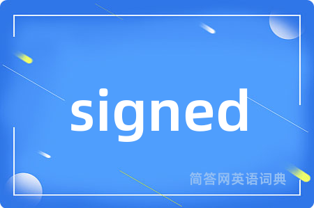 signed