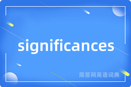 significances