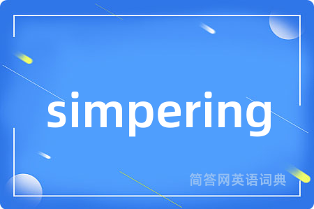 simpering