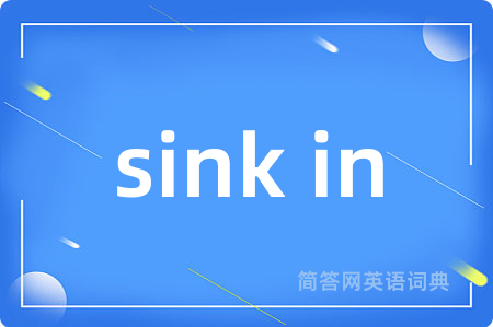 sink in