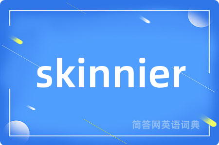 skinnier是什么意思,skinnier的中文翻译 skinnier