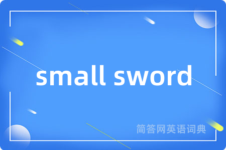 small sword是什么意思,small sword的中文翻译 small sword