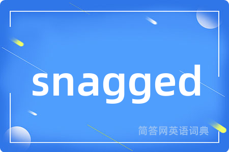 snagged是什么意思,snagged的中文翻译 snagged
