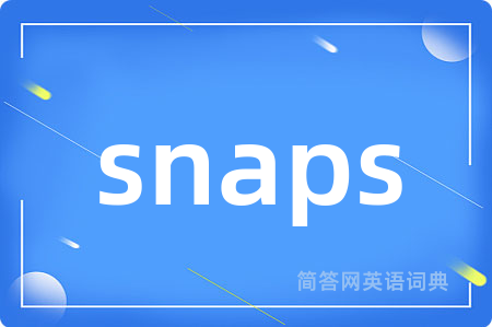 snaps是什么意思,snaps的中文翻译 snaps