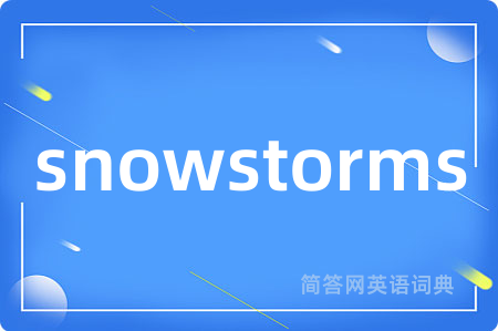 snowstorms