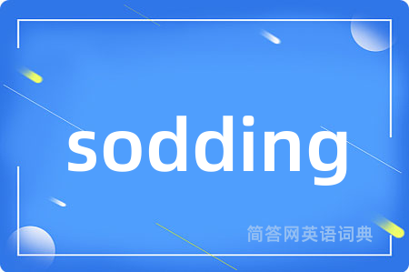 sodding是什么意思,sodding的中文翻译 sodding