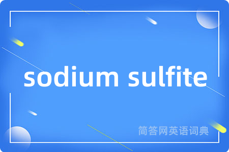 sodium sulfite