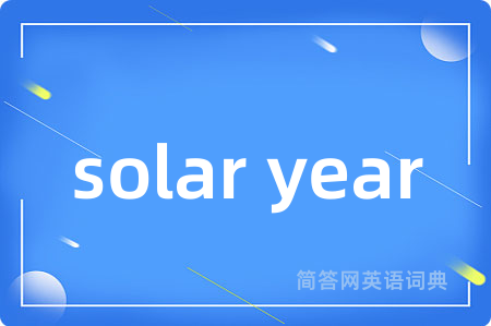 solar year