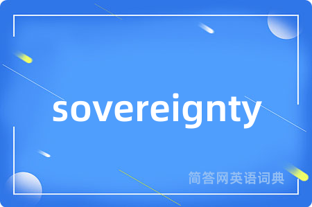 sovereignty
