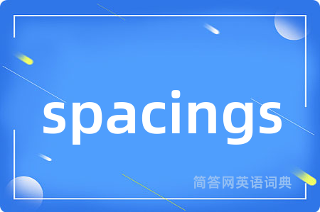 spacings