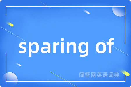 sparing of