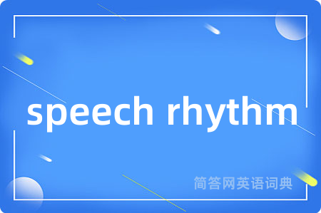 speech rhythm