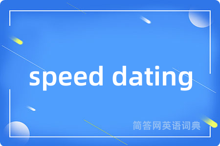 speed dating
