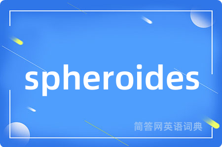 spheroides是什么意思,spheroides的中文翻译 spheroides
