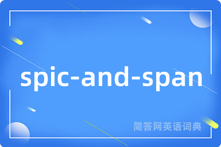 spic-and-span