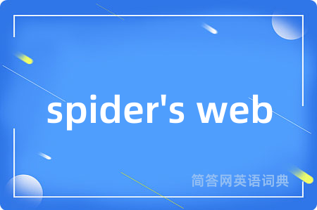 spider's web是什么意思,spider's web的中文翻译 spider's web