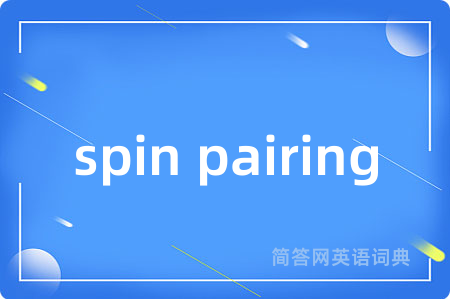 spin pairing