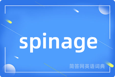 spinage是什么意思,spinage的中文翻译 spinage