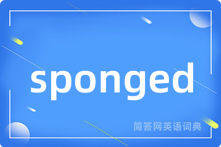 sponged