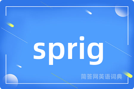 sprig是什么意思,sprig的中文翻译 sprig