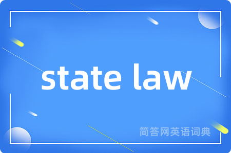 state law
