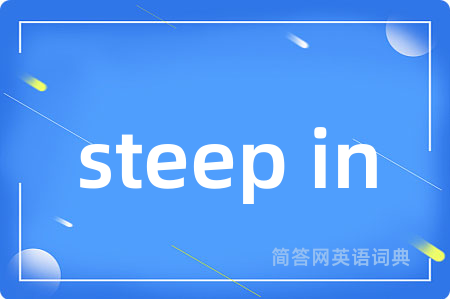 steep in是什么意思,steep in的中文翻译 steep in
