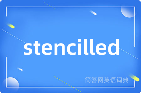 stencilled