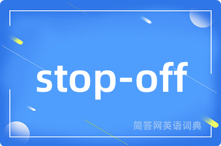 stop-off