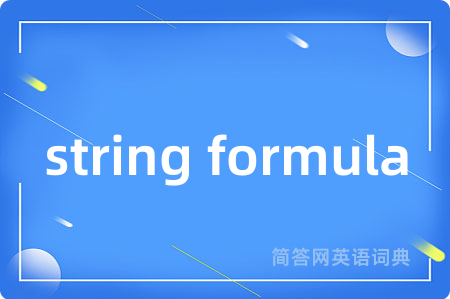 string formula