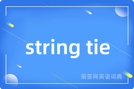 string tie